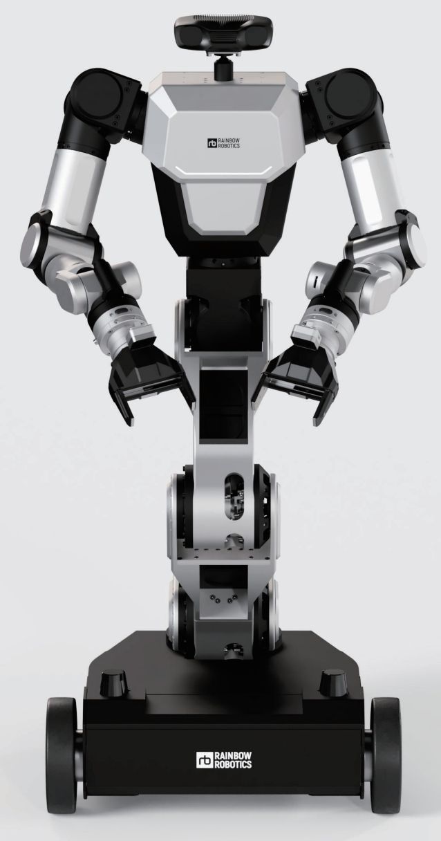 삼성 반도체 공정과 도요타 차부품 조립 등에서 실증이 진행 중인 레인보우로보틱스의 'RB-y1' /사진제공=레인보우로보틱스