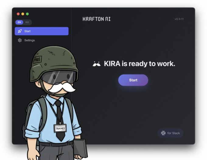 크래프톤이 개인용 AI 비서 'KIRA'를 공개했다. 사진은 KIRA 이미지.