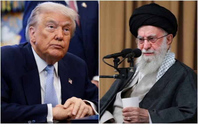 도널드 트럼프 미국 대통령(왼쪽), 이란 최고지도자 아야톨라 알리 하메네이/로이터(왼쪽), AFPBBNews=뉴스1