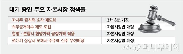 대기 중인 주요 자본시장 정책들/그래픽=김현정