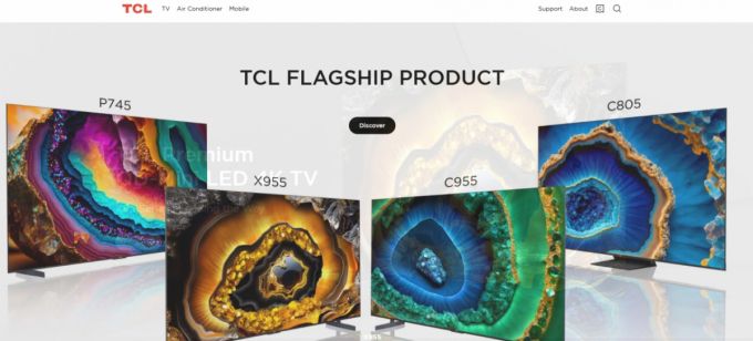 /사진=TCL 홈페이지
