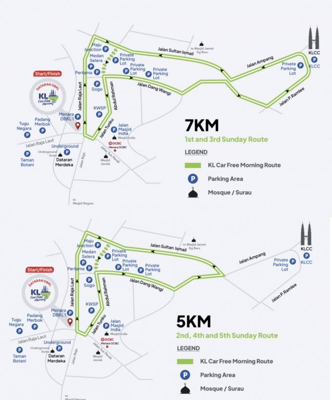 말레이시아 쿠알라룸푸르시에서 진행하는 '카프리모닝' 코스와 시간표. /사진=쿠알라룸프루 카프리모닝 사이트