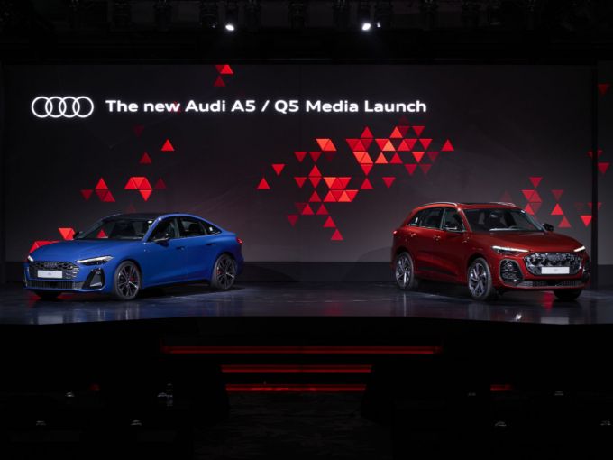 (왼쪽부터)더 뉴 아우디 A5와 더 뉴 아우디 Q5의 모습/사진= 아우디코리아 제공