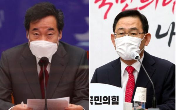 더불어민주당 이낙연 대표(왼쪽)과 국민의힘 주호영 원내대표/연합뉴스