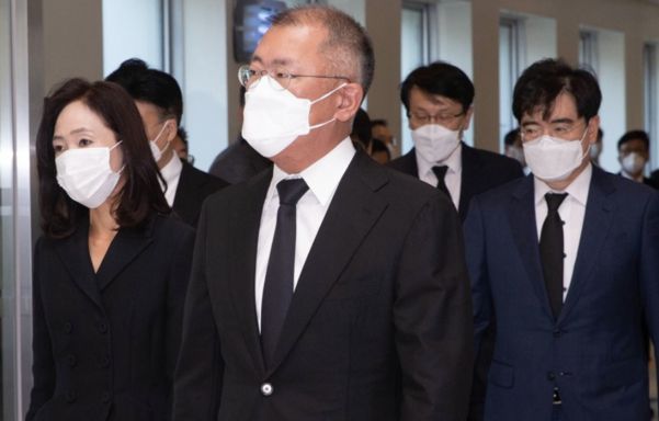 고 이건희 회장 빈소 찾은 정의선 현대차 회장. /연합뉴스