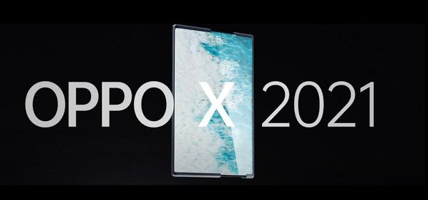 오포가 공개한 롤러블폰 ‘오포X2021’. /오포 제공