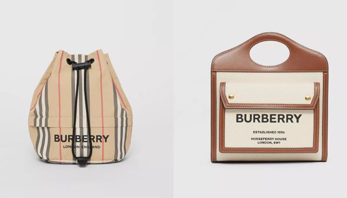 버버리에서 판매하는 가방들. 시몬느는 버버리와 코치, DKNY 등의 협력사다. /버버리 제공