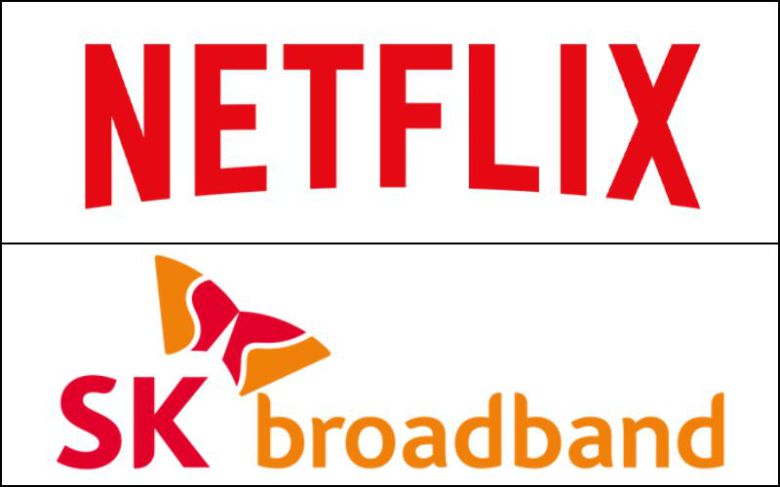 넷플릭스와 SK브로드밴드 기업이미지(CI). /각 업체