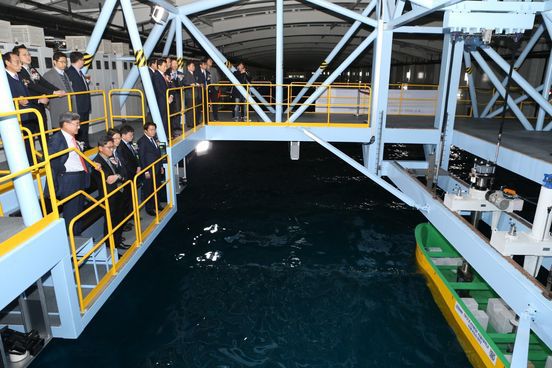 대우조선해양 시흥 R&D센터에 조성된 대형시험수조 시설. /대우조선해양 제공