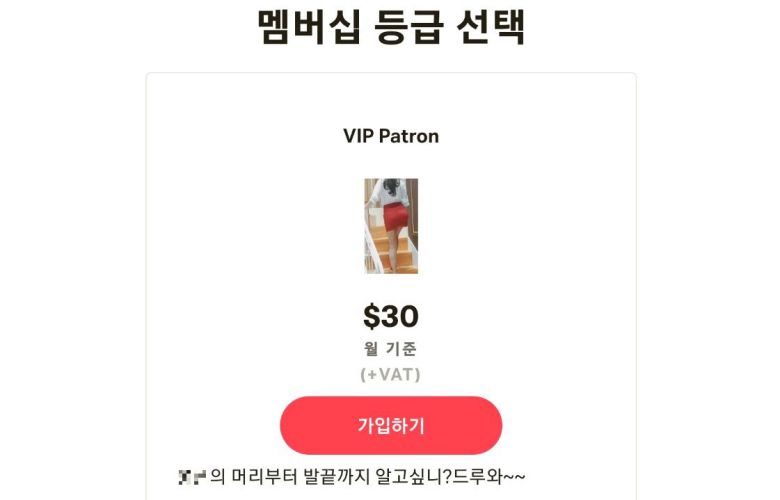 패트리온 접속 링크를 첨부한 한 유튜버의 유튜브 게시물(위)과 해당 링크로 접속한 패트리온 계정 메인 화면(아래). /앱 캡처