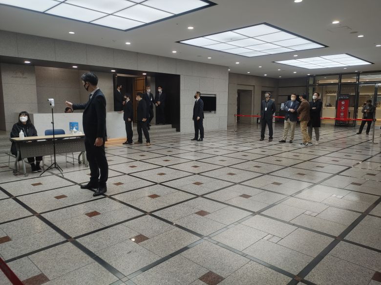 LG전자가 24일 서울 여의도 트윈타워에서 주주총회를 진행하는 모습. /윤진우 기자