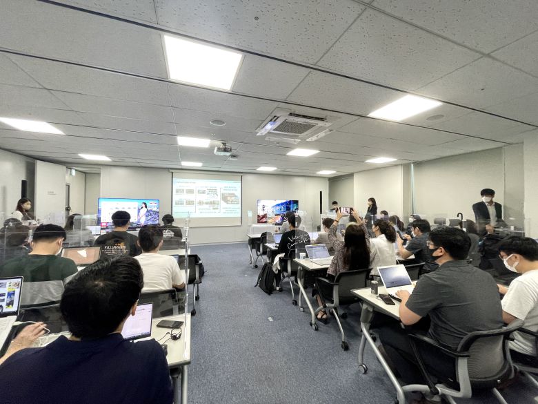 삼성전자가 서울 중구 태평로빌딩에서 게이밍 허브 미디어 브리핑을 진행하는 모습. /윤진우 기자