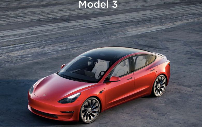 테슬라 모델3. / 테슬라 홈페이지 갈무리