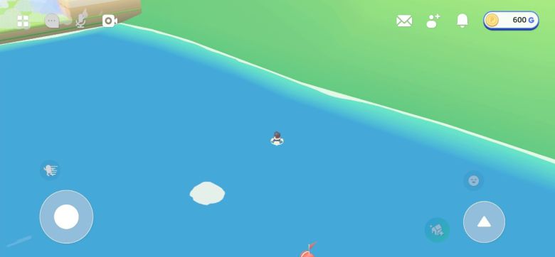 KT 메타버스 플랫폼 '지니버스'의 도시에서 기자의 아바타가 혼자 수영을 하고 있다./이경탁 기자