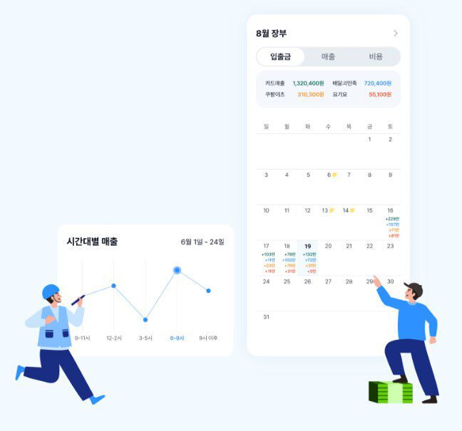 캐시노트 장부 화면 캡처. /한국신용평가 제공