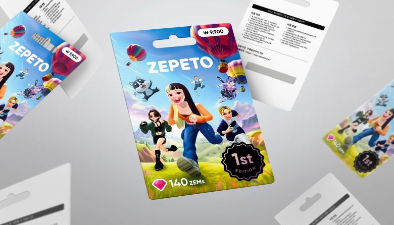 네이버제트가 제페토 유료 재화 ‘젬’ 충전용 기프트 카드를 출시했다./네이버 제공