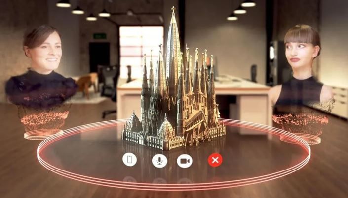 텔레포니카가 MWC 2024에서 공개할 예정인 홀로그램 원격 회의 기술./마츠코 제공