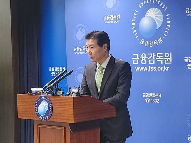 김병칠 금융감독원 전략감독 부원장보가 22일 여의도 금융감독원에서 '금융회사 해외 부동산 대체투자 현황'을 발표하고 있다./뉴스1