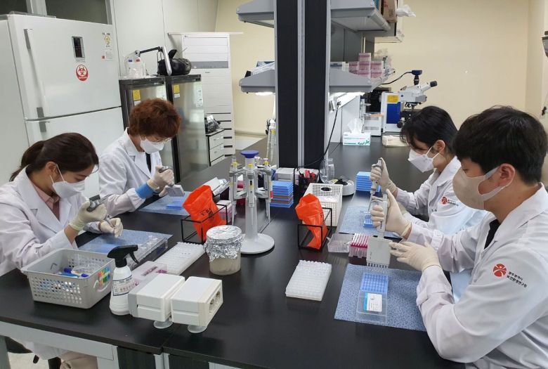 광주시 보건환경연구원에서 연구원들이 호흡기 환자를 대상으 '인플루엔자 및 급성호흡기바이러스 감염증 병원체 감시 사업'을 위한 연구를 하고 있다. 독일 쾰른대 연구진은 최근 전 세계 전염병 전문가를 대상으로 한 설문조사에서 다음 팬데믹(대유행) 가능성이 가장 큰 병원체로 인플루엔자(독감) 바이러스가 꼽혔다고 밝혔다./뉴스1