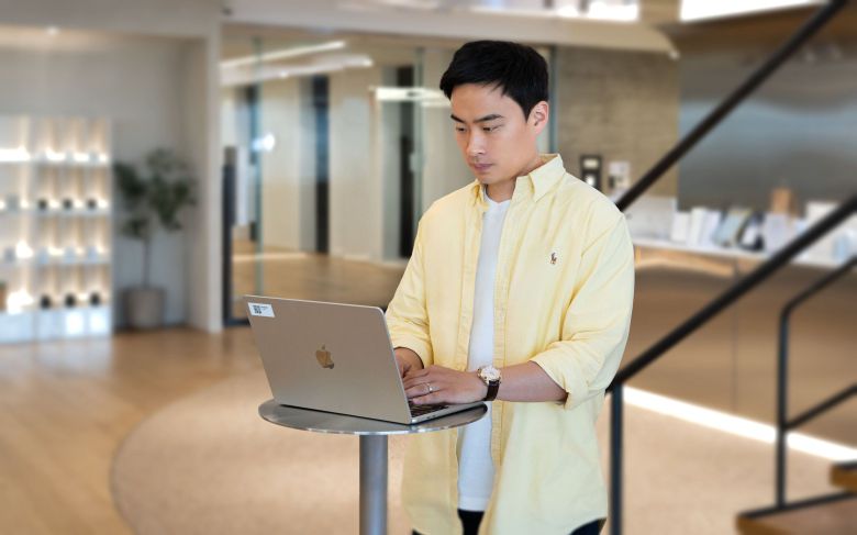 지난 14일 서울 역삼동에 있는 토스뱅크 본사에서 김승환 외환거래FX PO가 조선비즈와 인터뷰를 하고 있다. /토스뱅크 제공