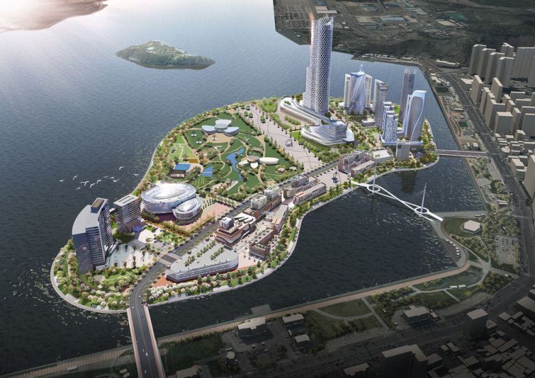 마산의 해양도시 조감도./창원시 제공
