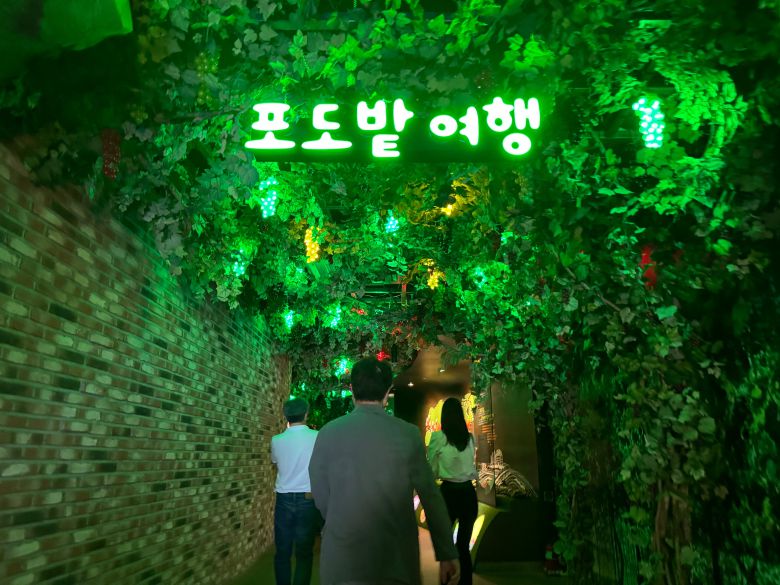 지난 24일 오후 4시 충청북도 영동군 와인터널 전경. /박지윤 기자