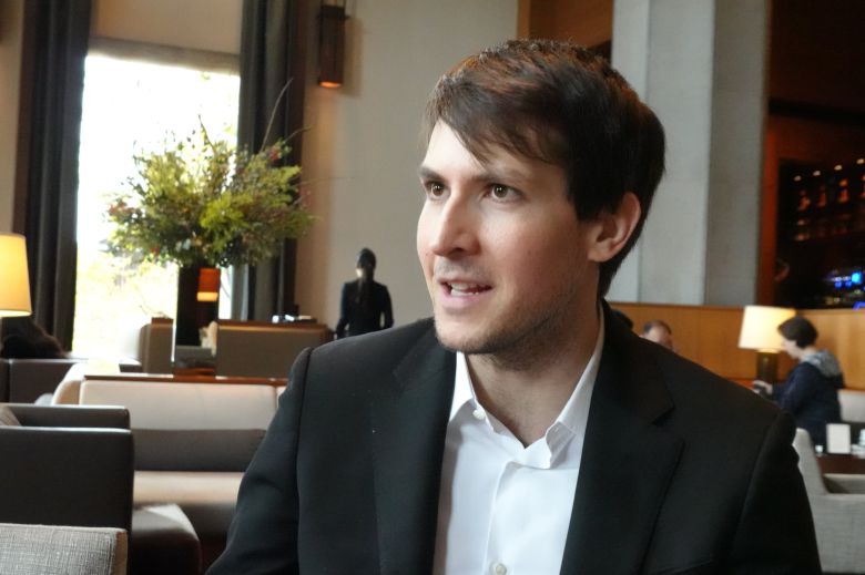 지난달 14일 서울 장충동 신라호텔에서 게오르기오스 블라코스 악셀라 공동창업자가 조선비즈와 인터뷰하고 있다. /김태호 기자