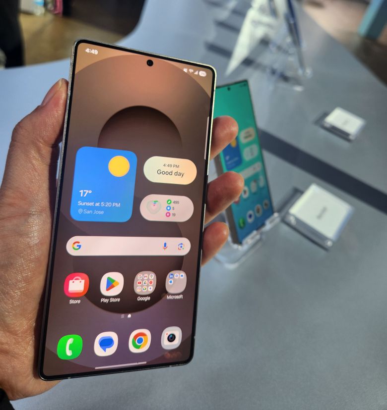 삼성전자가 22일(현지시각) 공개한 스마트폰 신제품 '갤럭시S25 울트라'./새너제이(미국)=심민관 기자