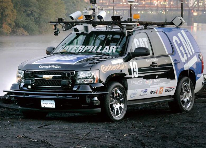 2007년 DARPA 어반 챌린지에서 우승한 카네기멜런대 자율주행차. 카네기멜런대
