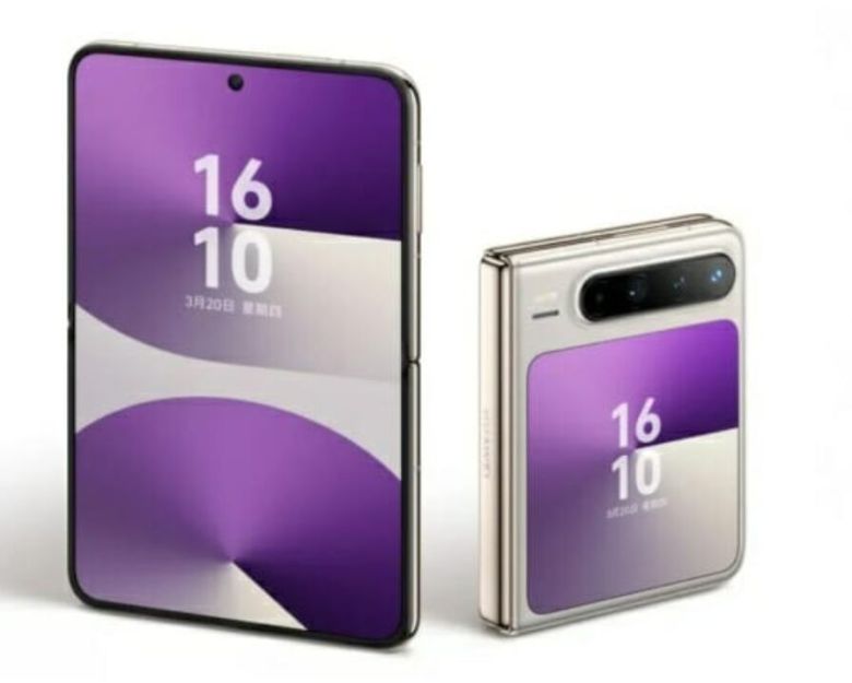 화웨이가 화면비 16:10의 독특한 플립형 폴더블폰 '푸라X'를 공개했다. /화웨이