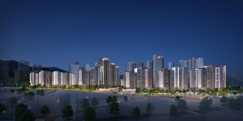 힐스테이트 메디알레_야경 투시도. /현대건설 제공