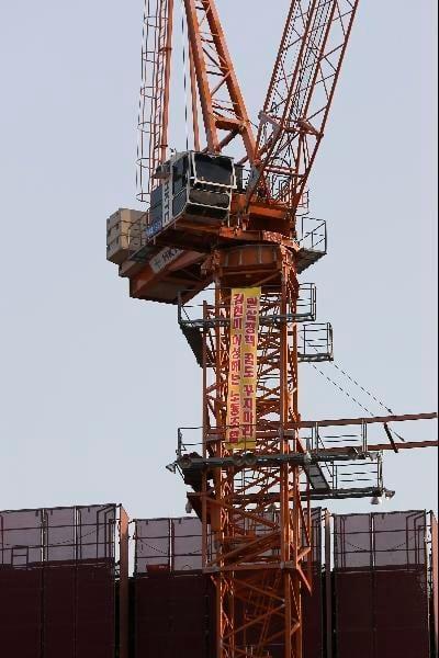 소형 타워크레인./조선DB