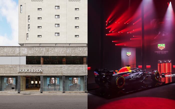 왼쪽부터 부쉐론(Boucheron), 태그호이어(TAG Heuer)