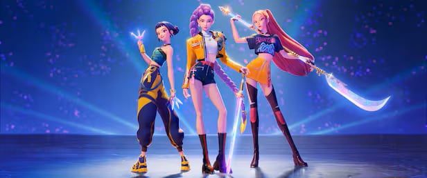 넷플릭스 애니메이션 영화 ‘케이팝 데몬 헌터스’ 한 장면./넷플릭스 제공