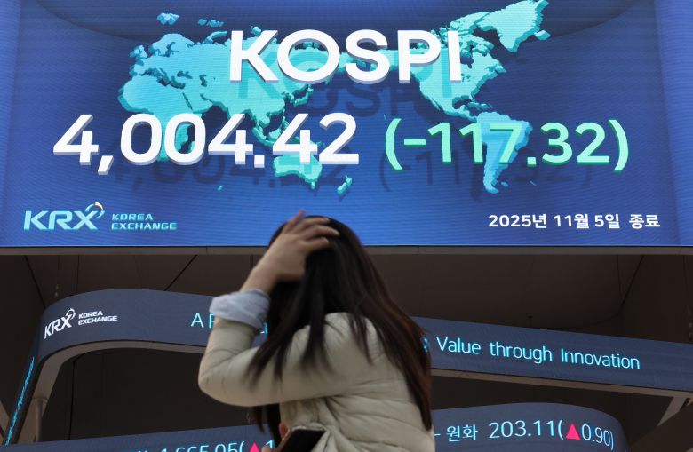 코스피 지수가 5일 급락했다. 장중에는 7개월 만에 코스피 매도 사이드카가 발동되기도 했다./뉴스1