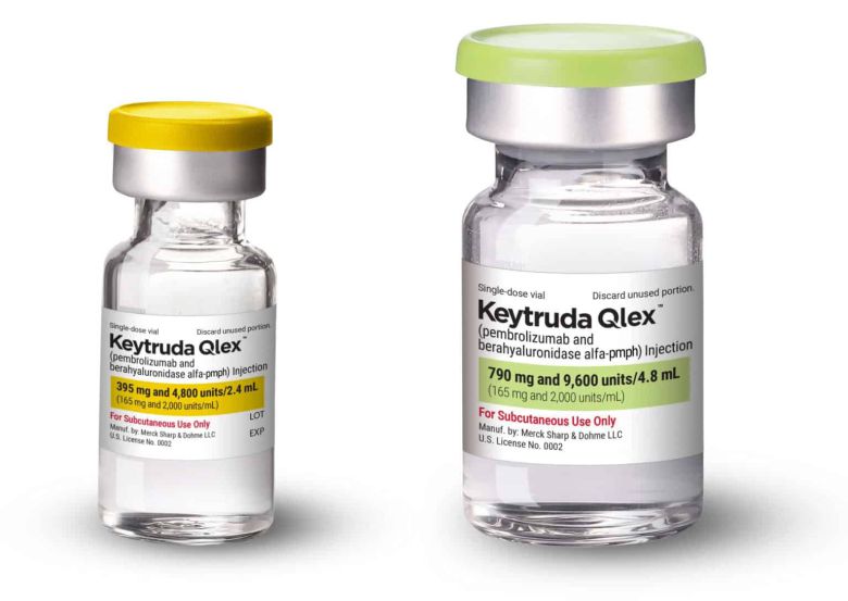 알테오젠 기술(ALT-B4)이 적용된 ‘키트루다(Keytruda) 피하주사(SC) 제형’인 ‘키트루다 큐렉스(KEYTRUDA QLEX)’./머크