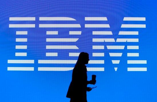 IBM 기업 로고.