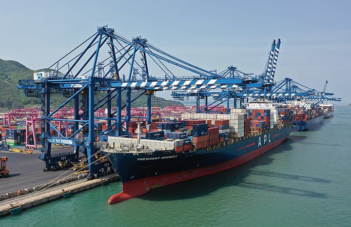 부산신항 5부두 전경. /부산항만공사 제공