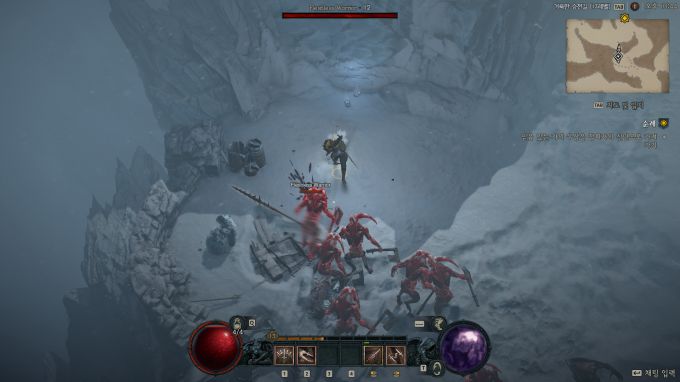 디아블로 4 플레이 장면.