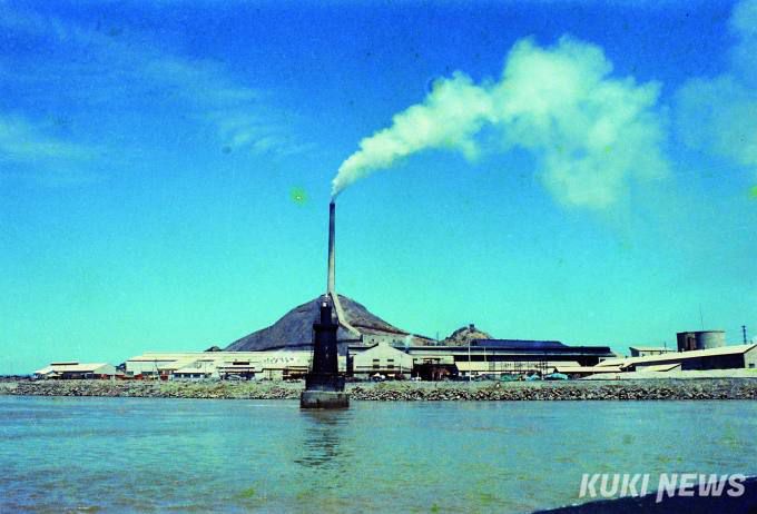 1970년대 장항제련소 일대 모습.