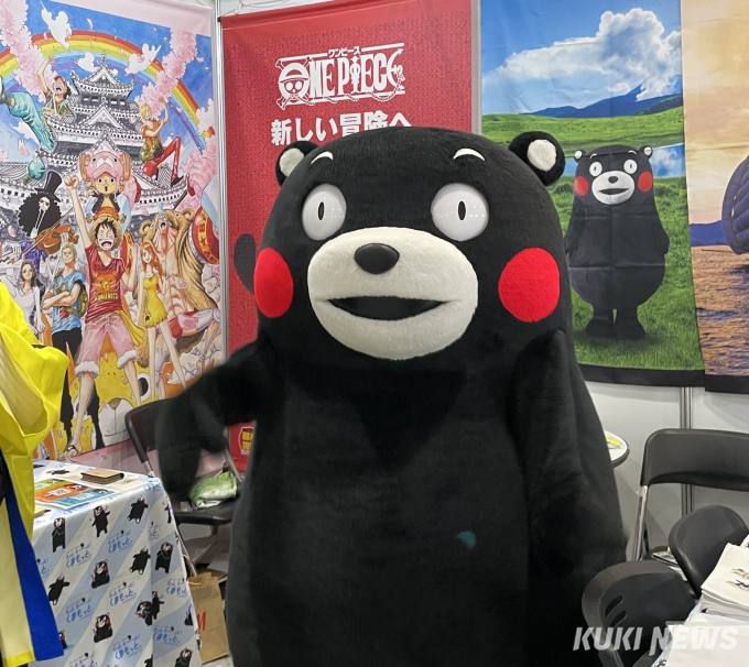 일본 구마모토현 지역 캐릭터 쿠마몬. 사진=권혜진 기자
