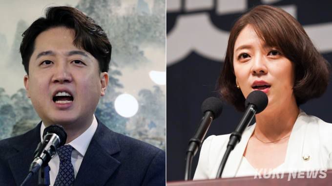 이준석 개혁신당 의원, 배현진 국민의힘 의원. 쿠키뉴스 자료사진