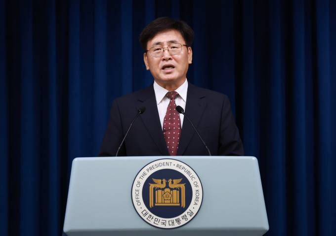 유상임 신임 과학기술정보통신부 장관 후보자가 18일 서울 용산 대통령실 청사에서 열린 인사브리핑에 참석해 소감을 말하고 있다. 사진=연합뉴스