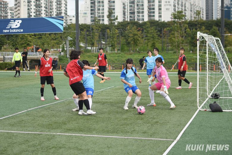 9일 서울 양천구 해마루 축구장에서 ‘2024 레울컵’이 열렸다. 사진=이영재 기자