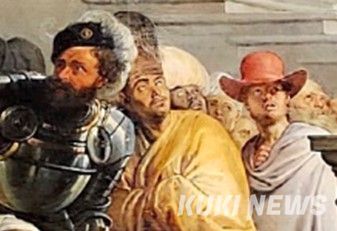 <성 프란시스코 하비에르의 기적> 부분