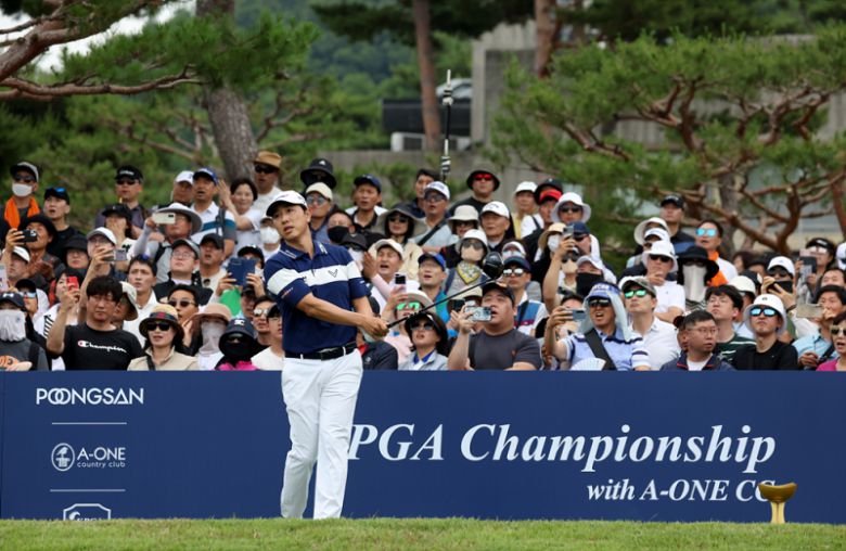 67회 KPGA 선수권 1라운드 배상문의 플레이 모습. KPGA 제공