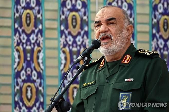 호세인 살라미 이란혁명수비대 총사령관. 연합뉴스