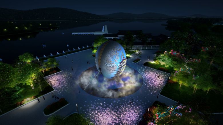 보문호 호반광장에 들어설 신라 황실 상징 조형물 조감도. 경북문화관광공사 제공