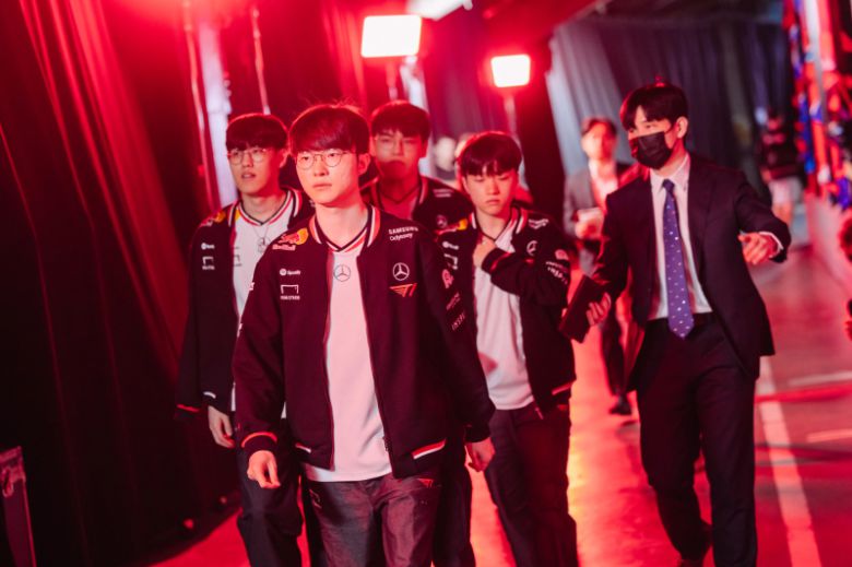 T1 선수단. 라이엇 게임즈 제공