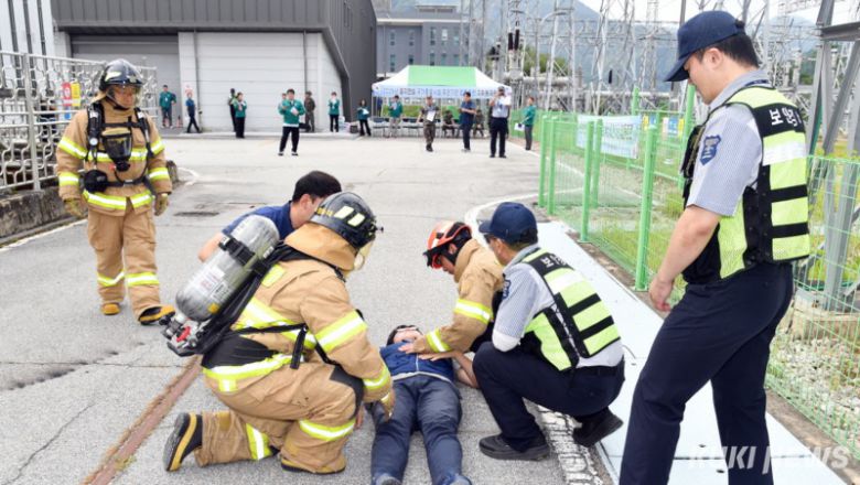 2025 을지연습 국가중요시설 드론 무인기 테러 대응 훈련이 21일 화천수력발전소에서 실시됐다.